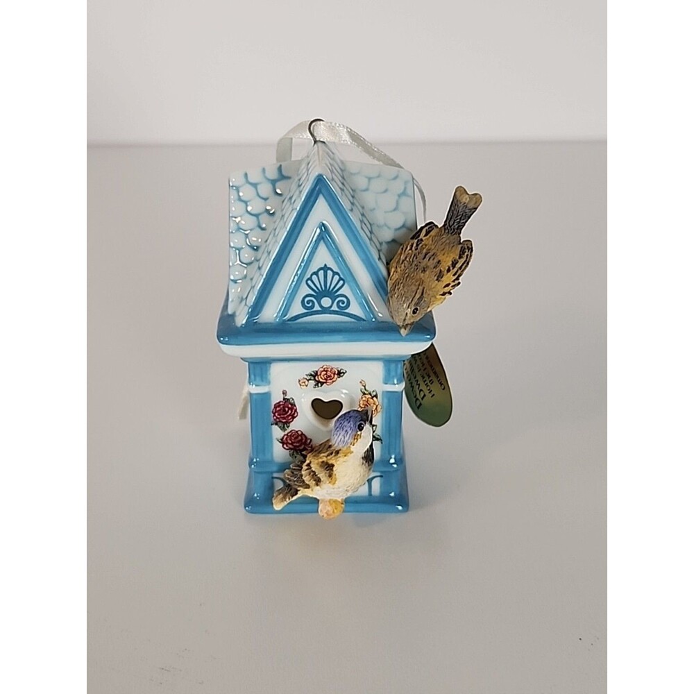 Birdhouse Ornament 2000 Bradford Editions Dewdrop Dwelling #68565 Porcelain